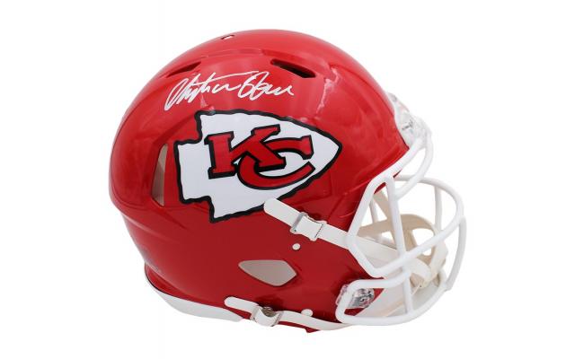 Christian Okoye Signed Kansas City Chiefs Speed Authentic Helmet