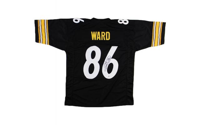 Hines Ward Signed Pittsburgh Custom Black Jersey