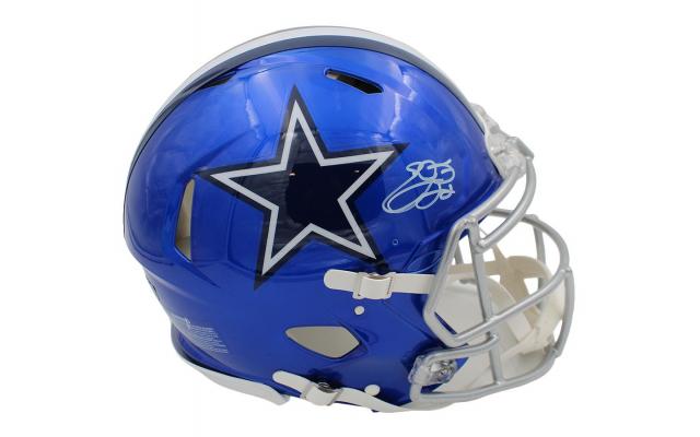 Emmitt Smith Signed Dallas Cowboys Speed Authentic Flash NFL Helmet